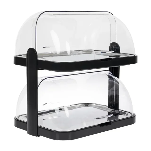Cold Display Case with 2 Levels and Hinged Lid - 440 x 320 mm