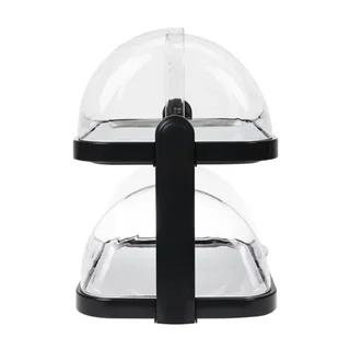 Cold Display Case with 2 Levels and Hinged Lid - 440 x 320 mm