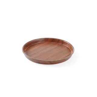 Plateau de Présentation Woodform Rond avec Rebord Élevé - 42 cm Ø