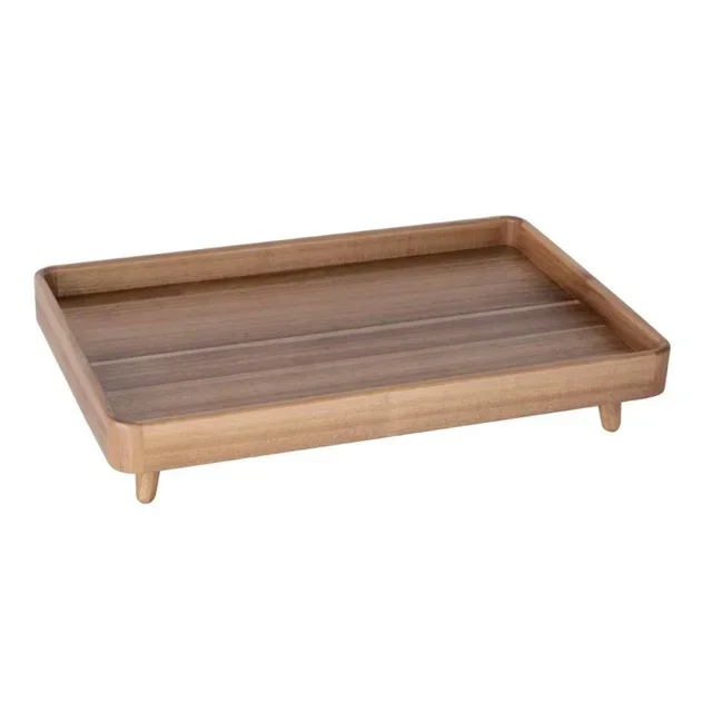 Acacia Wood Display Tray Gastronorm 1/1 Format with Feet