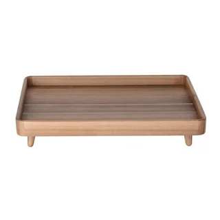 Acacia Wood Display Tray Gastronorm 1/1 Format with Feet