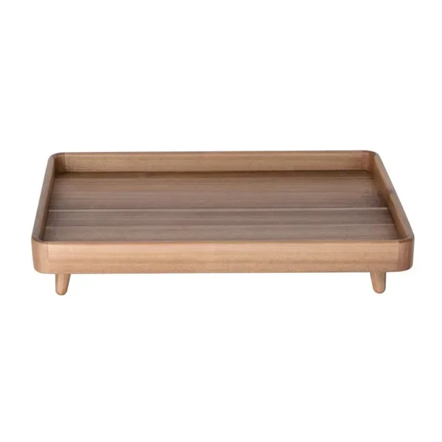 Acacia Wood Display Tray Gastronorm 1/1 Format with Feet