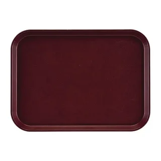 Non-Slip Rectangular Fiberglass Tray Epictread Bordeaux 35 cm