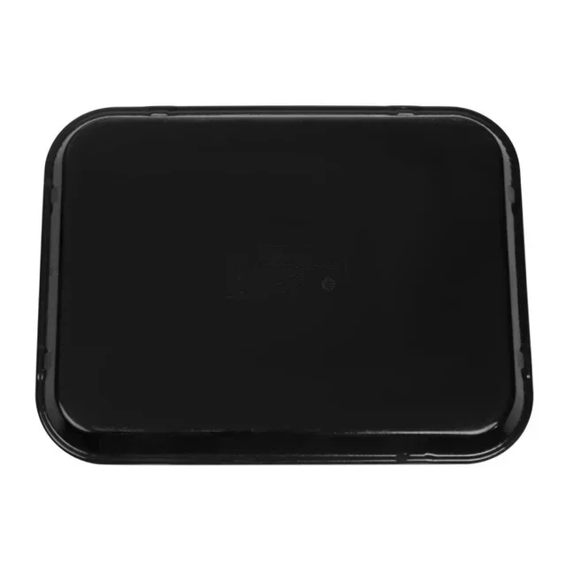 Non-Slip Rectangular Fiberglass Serving Tray Epictread Black 350 Mm