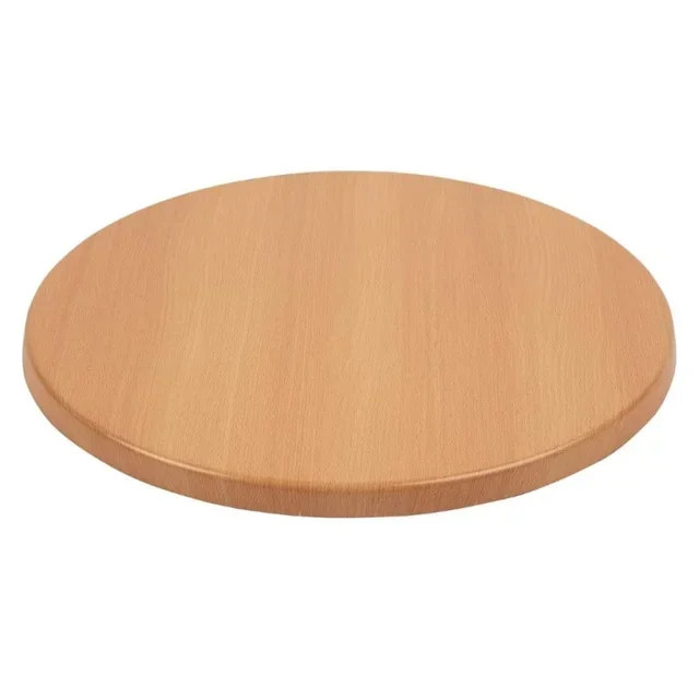 Round Table Top Beech Wood Look - Diameter 600 mm