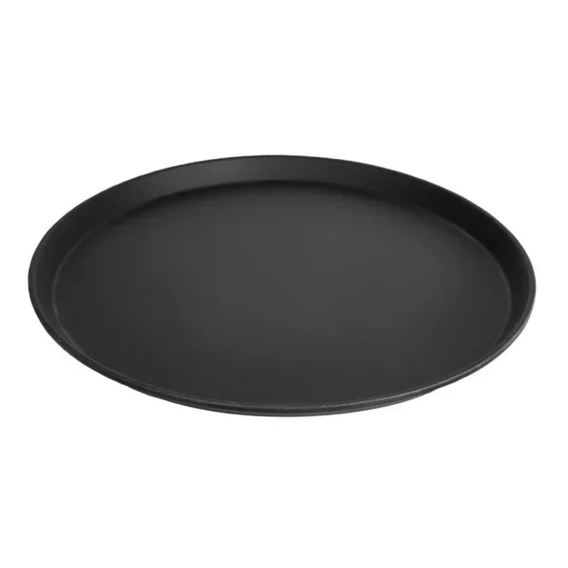 Round Anti-Slip Camtread Serving Tray Black Ø 405 mm Fiberglass