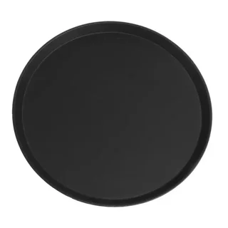 Round Anti-Slip Camtread Serving Tray Black Ø 405 mm Fiberglass