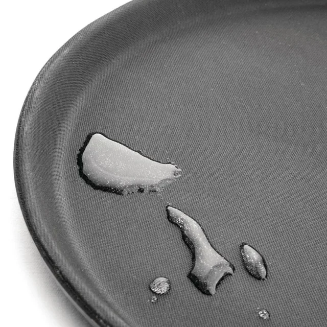 Tabuleiro Redondo Antiderrapante Fibra De Vidro Preto Ø 280 Mm