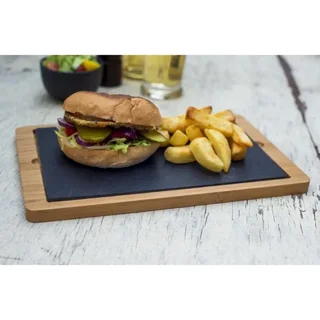 Slate Rectangular Tray 28 x 10 cm - Set of 2 Pieces