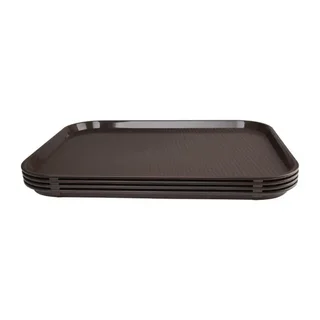 Self-Supporting Brown Serving Tray 45x35 cm