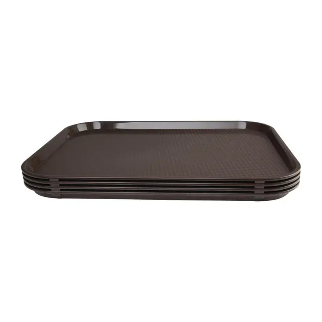 Self-Supporting Brown Serving Tray 45x35 cm