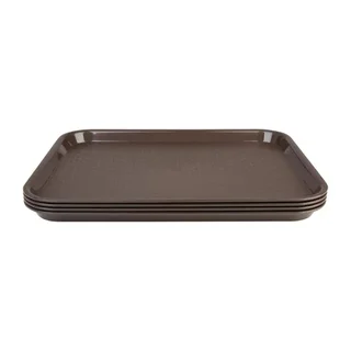 Brown Plastic Fast Food Serving Tray