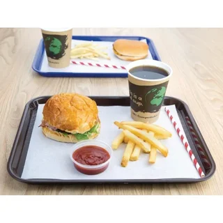 Brown Plastic Fast Food Serving Tray