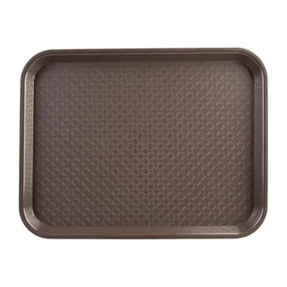 Brown Plastic Fast Food Serving Tray