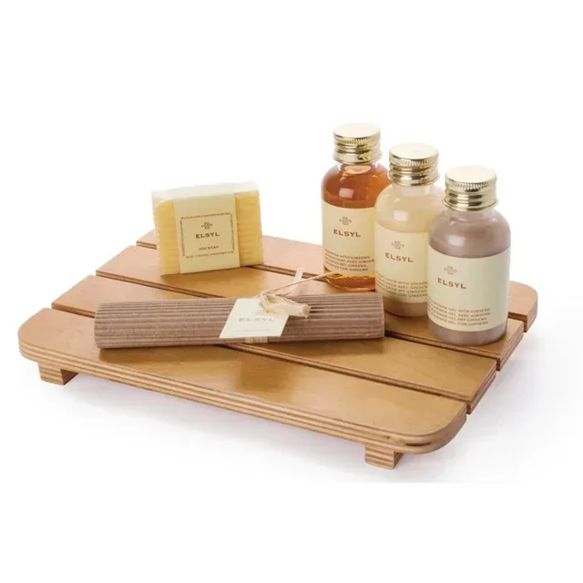 Natural Wood Slatted Serving Tray
