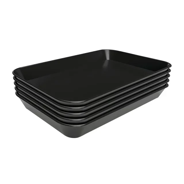 Melamine Presentation Plate Black - 250 x 350 x 40 mm - Pack of 5