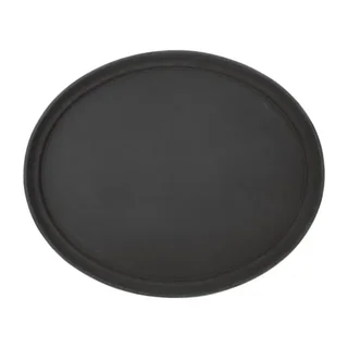 Bandeja de Servicio Ovalada Antideslizante de Plástico - 68,5 x 56 cm