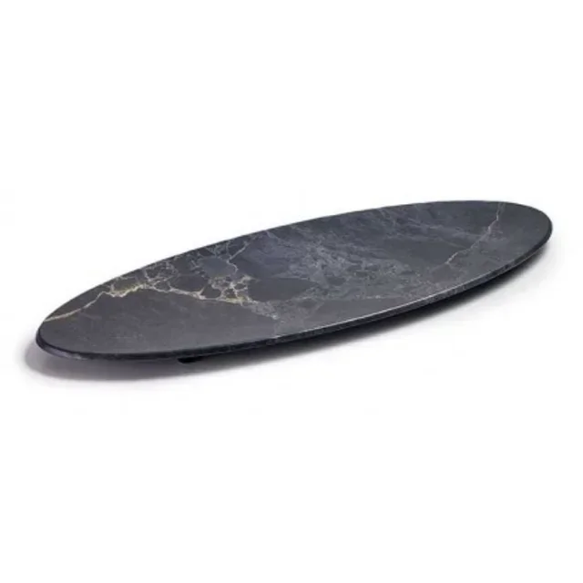 "Stone" Oval Serving Tray Melamine - 65 x 26 cm