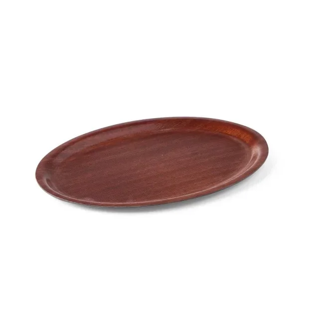 Bandeja de Presentación Woodform Ovalada Madera 230x160mm