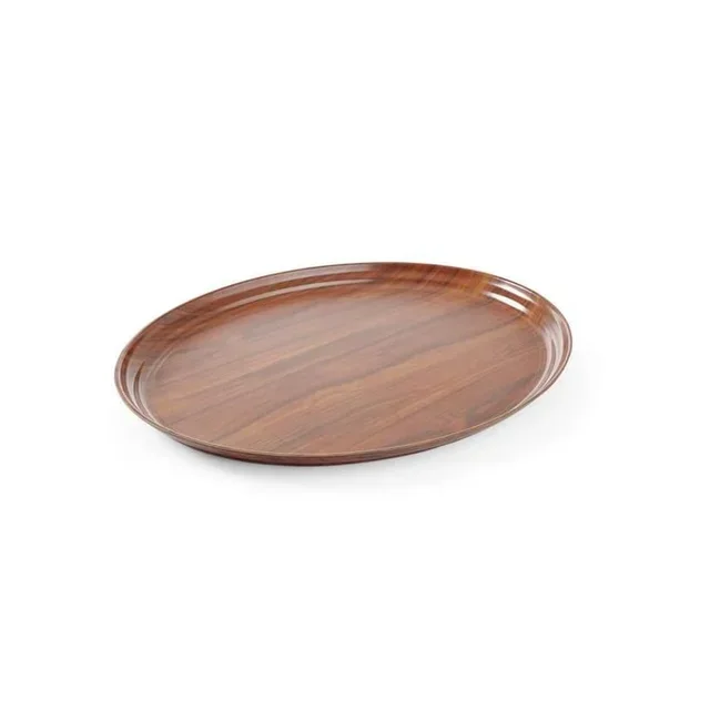 Bandeja de Presentación Woodform Ovalada Madera 230x160mm