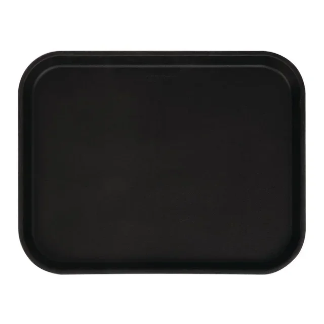 Camtread Fiberglass Non-Slip Rectangular Serving Tray - Black 45.7 cm