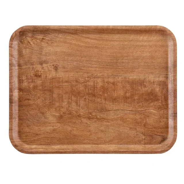 Madeira Rectangular Serving Tray - Olive Brown - 280 x 200 mm