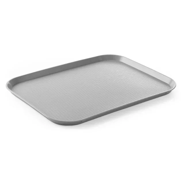 Rectangular FastFood Serving Tray - 450 x 350 mm - Large Size - Grey