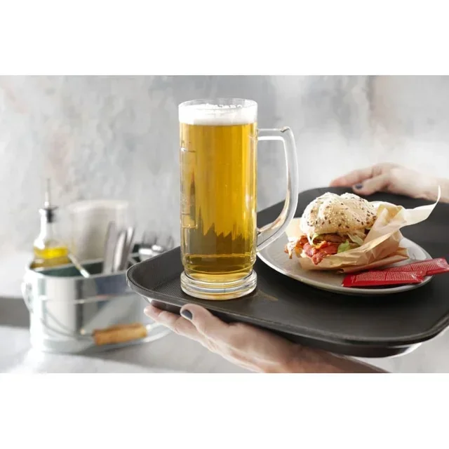 Rectangular Serving Tray Black Polypropylene 530x325 mm