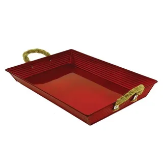 Bandeja Rectangular Zinc Rojo 350 x 250 mm - Presentación y Servicio