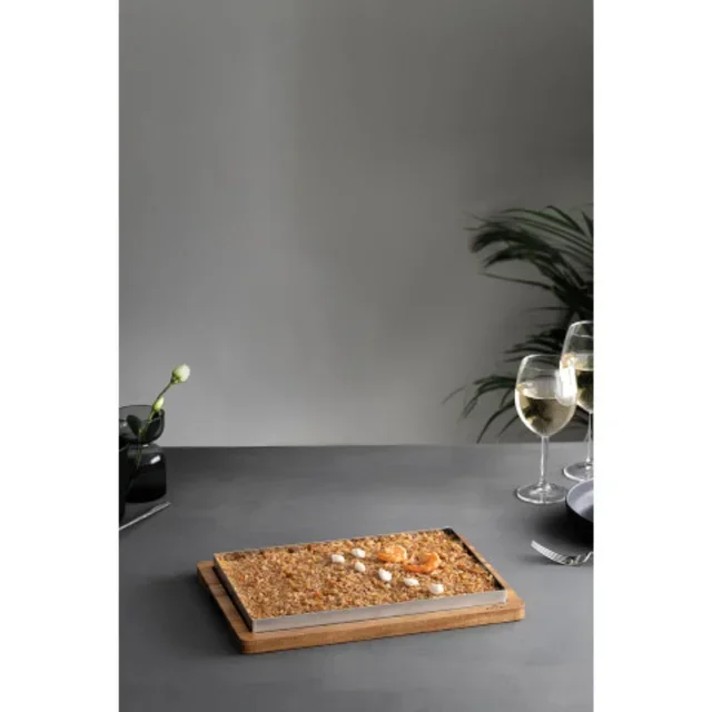 Bandeja de Servicio Rectangular para Arroz - 33 x 23 cm