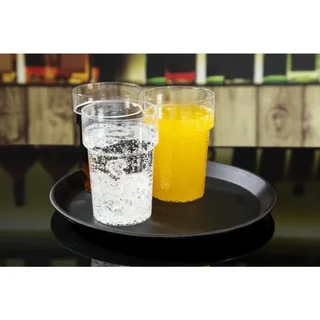 Bandeja Redonda de Servicio Camtread Ø 280mm Antideslizante Fibra de Vidrio Negro