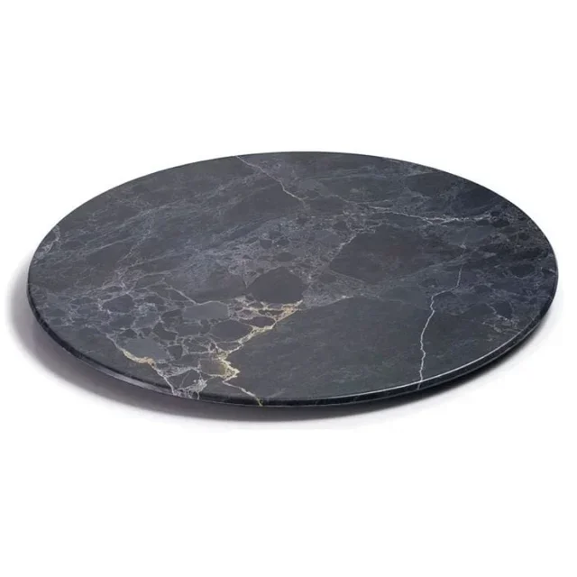 Round Serving Tray Stone Ø55cm Melamine