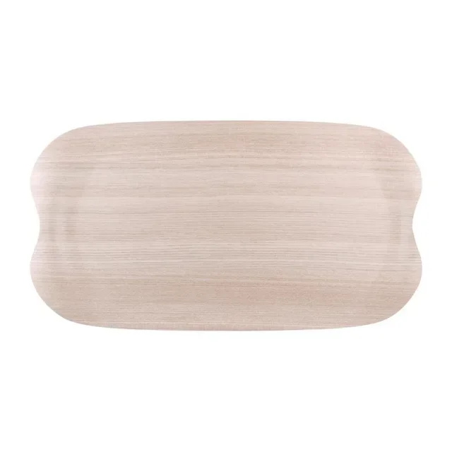 Wave Presentation Board 43x23 cm Natural Wood with Decorative Grain