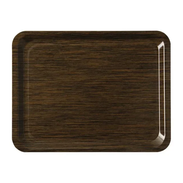 Plateau de Service Wengé Mélamine Antidérapant 43x33 cm