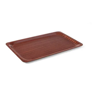Bandeja de Apresentação Retangular de Madeira Woodform - 43 x 33 cm
