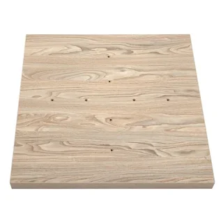 Tablero de Mesa Cuadrado Efecto Madera Clara 70 cm
