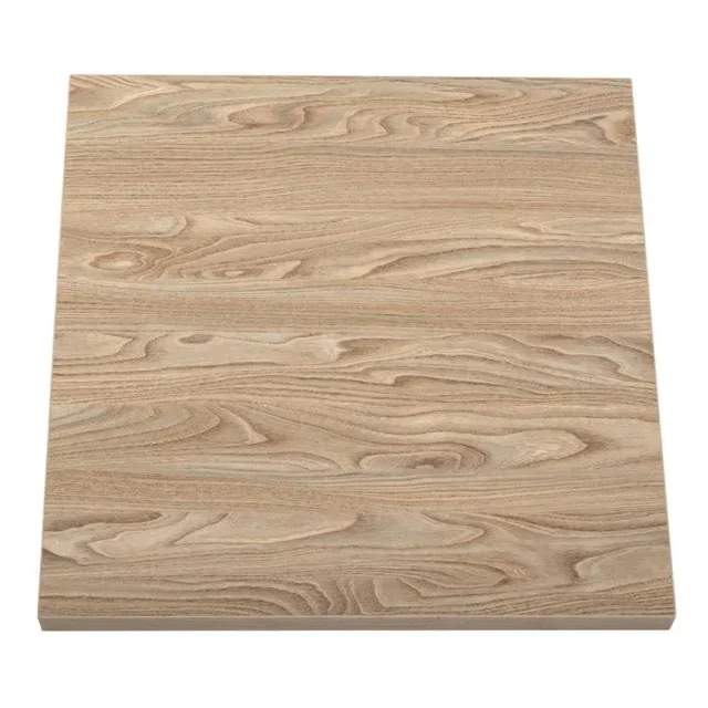 Tablero de Mesa Cuadrado Efecto Madera Clara 70 cm