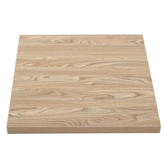 Tablero de Mesa Cuadrado Efecto Madera Clara 70 cm