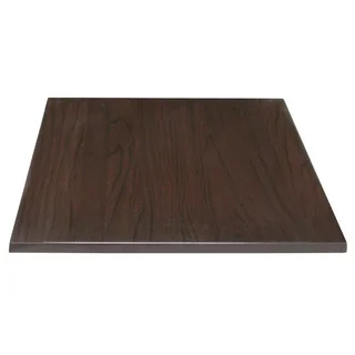 Tampo de Mesa Quadrado Madeira Marrom Escuro 70 cm