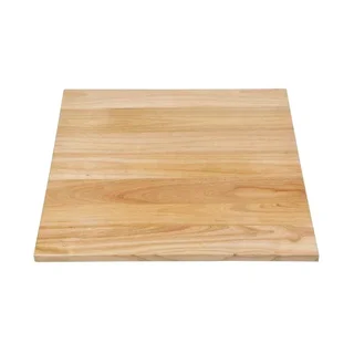 Quadratische Holz Tischplatte Natur 70 cm