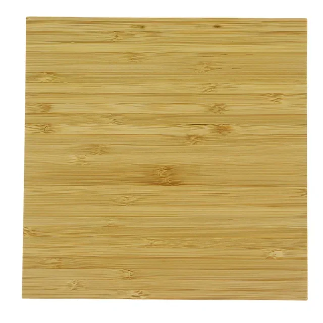 Capri Square Table Top in Natural Bamboo 700x700 mm