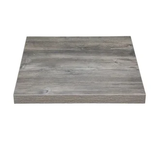 Tablero de Mesa Cuadrado Melamina Gris 600 mm