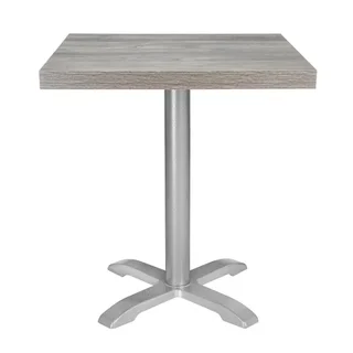 Tablero de Mesa Cuadrado Melamina Gris 600 mm