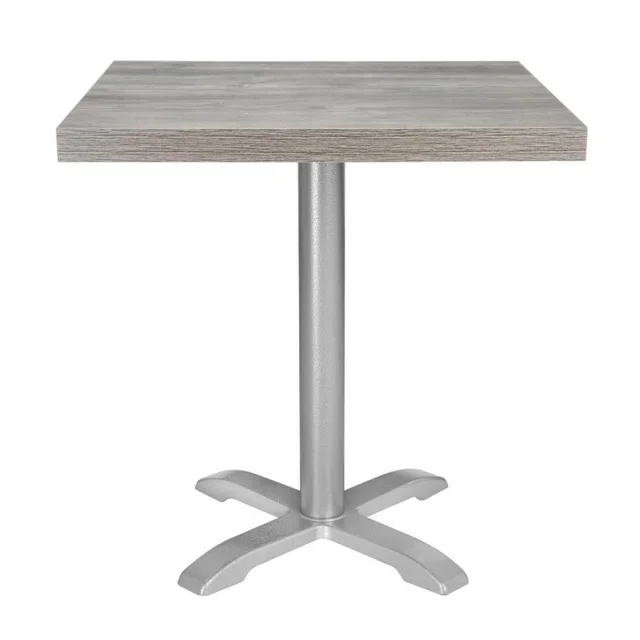 Tampo de Mesa Quadrado em Melamina Cinza 70 cm