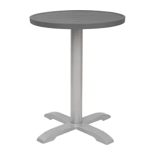 Round Table Top Dark Grey Aluminium Ø 580 mm
