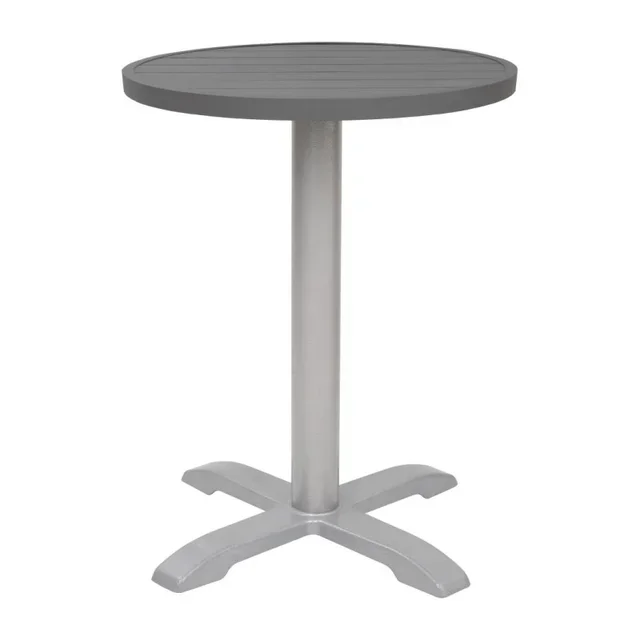 Round Table Top Dark Grey Aluminium Ø 580 mm