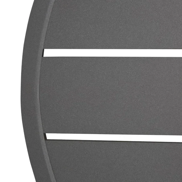 Round Table Top Dark Grey Aluminium Ø 580 mm