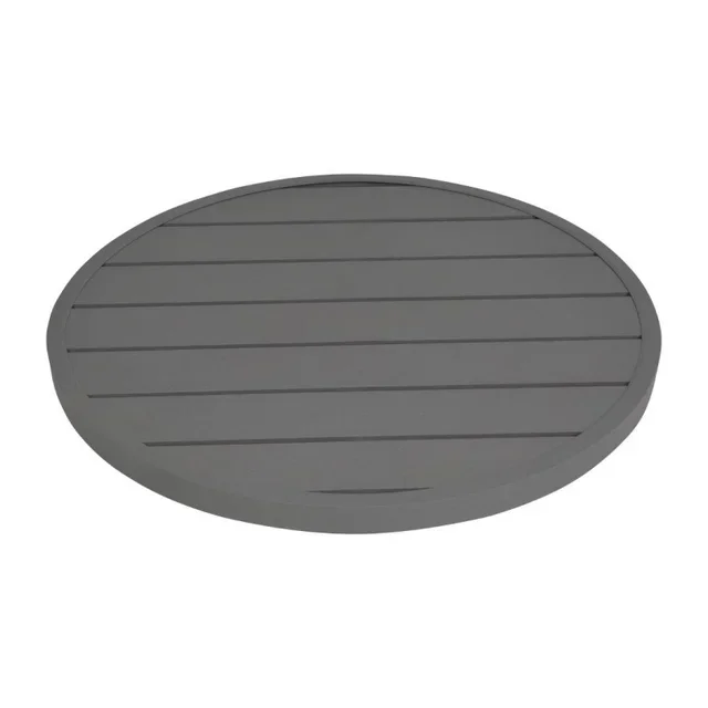 Round Table Top Dark Grey Aluminium Ø 580 mm