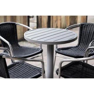 Round Table Top Aluminium Light Grey Ø580 mm