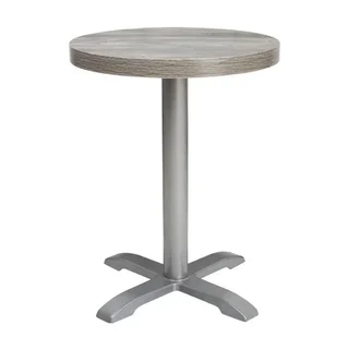 Round Melamine Table Top Grey 60 cm